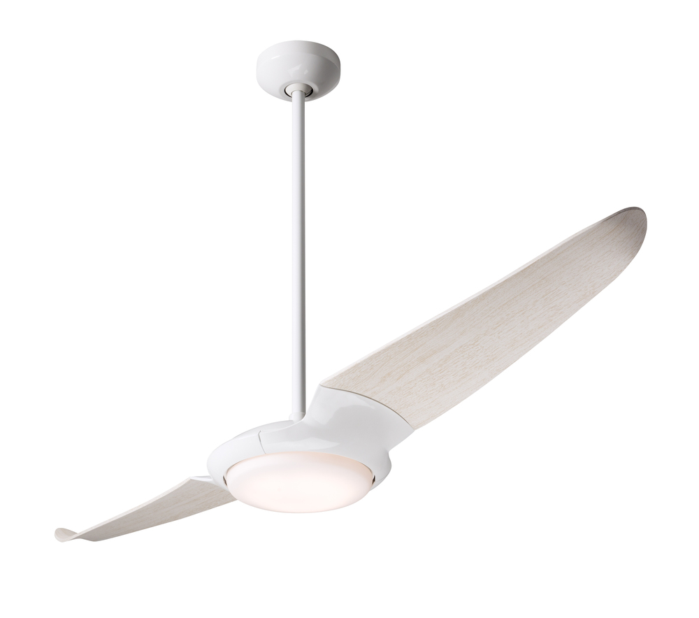 IC/Air (2 Blade ) Fan; Gloss White Finish; 56&#34; Whitewash Blades; 20W LED; Remote Control