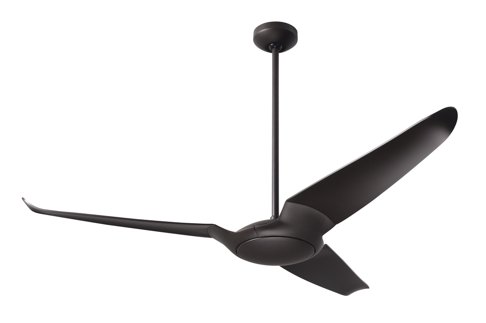 IC/Air (3 Blade ) Fan; Dark Bronze Finish; 56&#34; White Blades; No Light; Remote Control