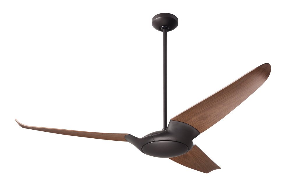 IC/Air (3 Blade ) Fan; Dark Bronze Finish; 56&#34; Mahogany Blades; No Light; Wall/Remote Combo Cont