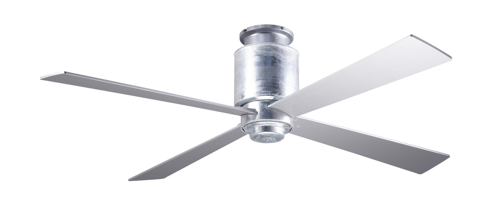 Lapa Flush Fan; Galvanized Finish; 50&#34; Silver Blades; No Light; Fan Speed Control