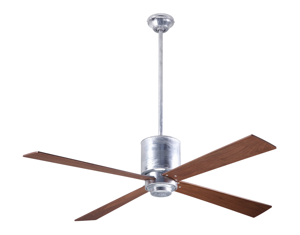 Lapa Fan; Galvanized Finish; 50&#34; Mahogany Blades; No Light; Fan Speed and Light Control (3-wire)