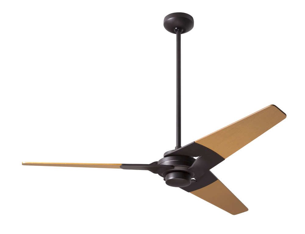 Torsion Fan; Dark Bronze Finish; 52&#34; Maple Blades; No Light; Fan Speed Control