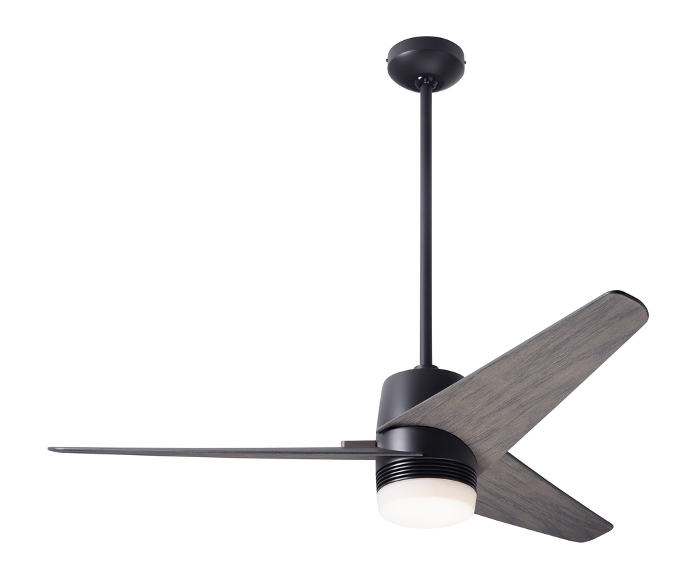 Velo DC Fan; Dark Bronze Finish; 48&#34; Graywash Blades; 17W LED; Wall/Remote Combo Control