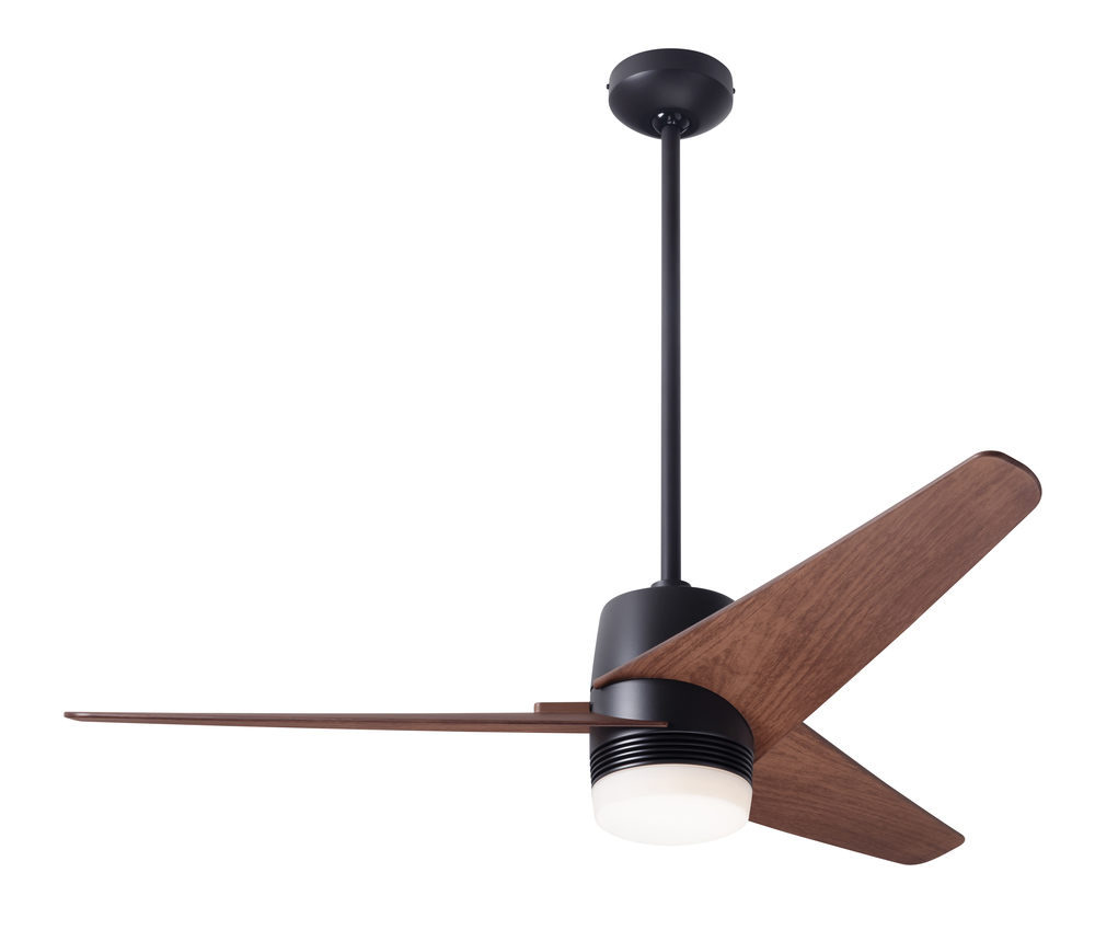 Velo DC Fan; Dark Bronze Finish; 48&#34; Mahogany Blades; 17W LED; Wall/Remote Combo Control