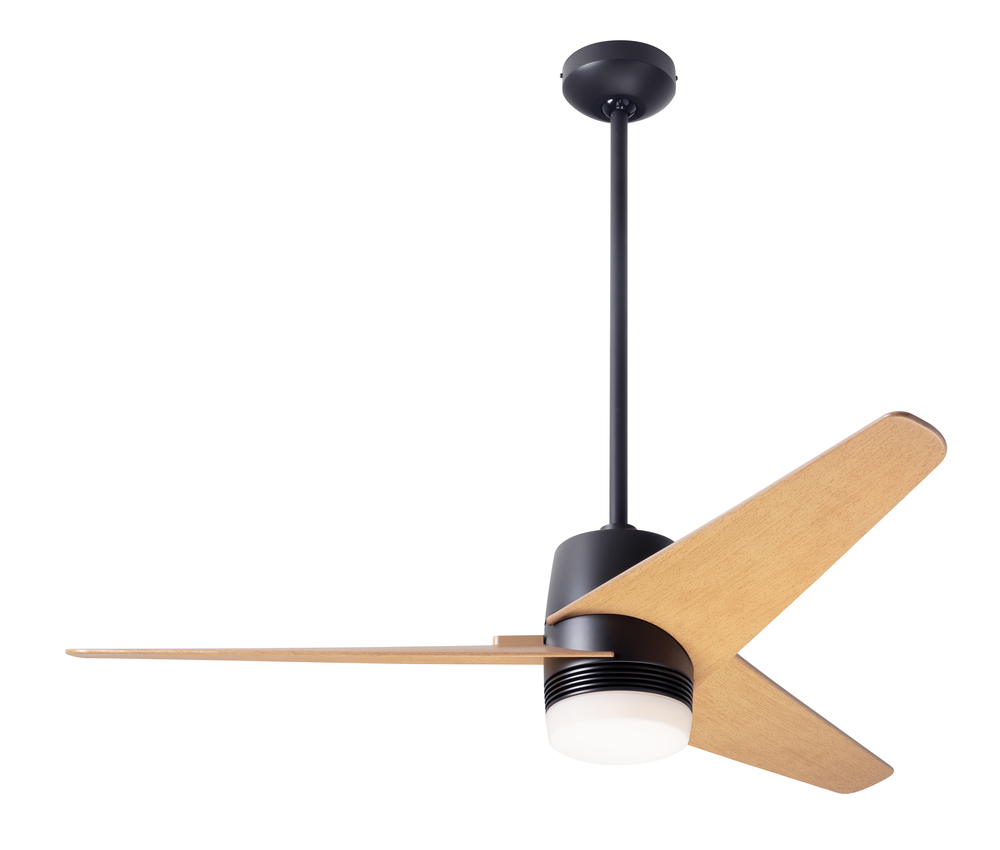 Velo DC Fan; Dark Bronze Finish; 48" Maple Blades; 17W LED; Wall/Remote Combo Control