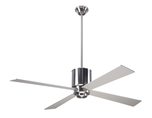 Modern Fan Co. LAP-BN-50-WH-NL-002 - Lapa Fan; Bright Nickel Finish; 50" White Blades; No Light; Fan Speed and Light Control (3-wire)