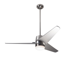 Modern Fan Co. VEL-BN-48-WH-853-RC - Velo DC Fan; Bright Nickel Finish; 48" White Blades; 17W LED; Handheld Remote Control