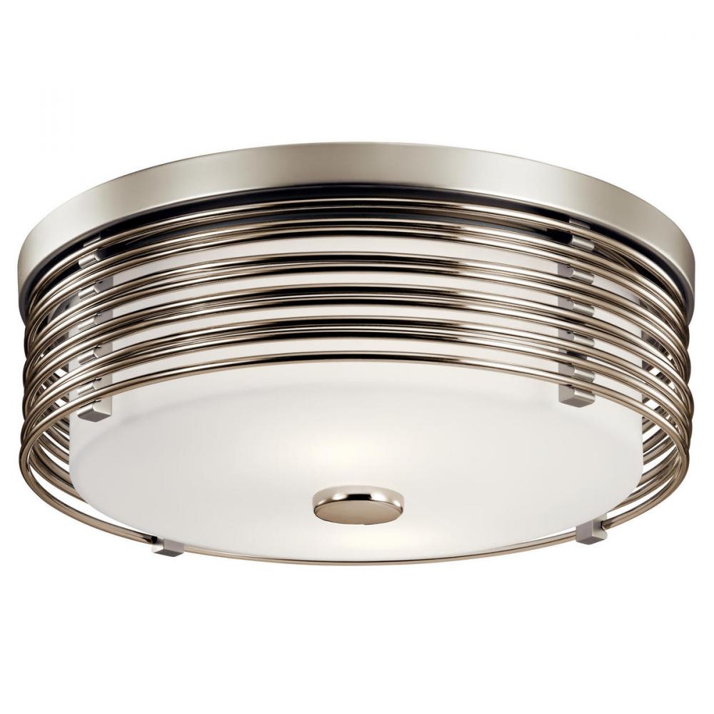 Bensimone™ 2 Light Flush Mount Satin Nickel