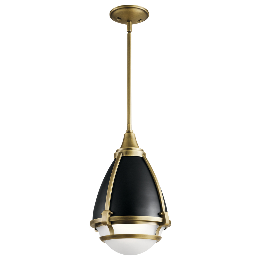 Ayra 1 Light Pendant Natural Brass