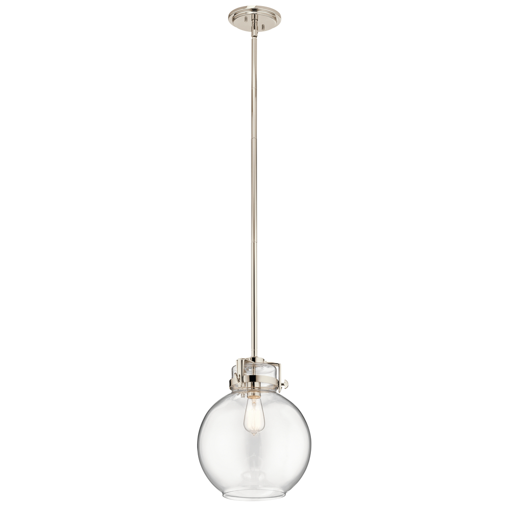 Briar 1 Light Pendant Polished Nickel