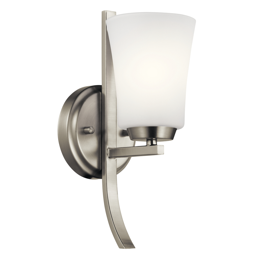 Tao 1 Light Wall Sconce Brushed Nickel