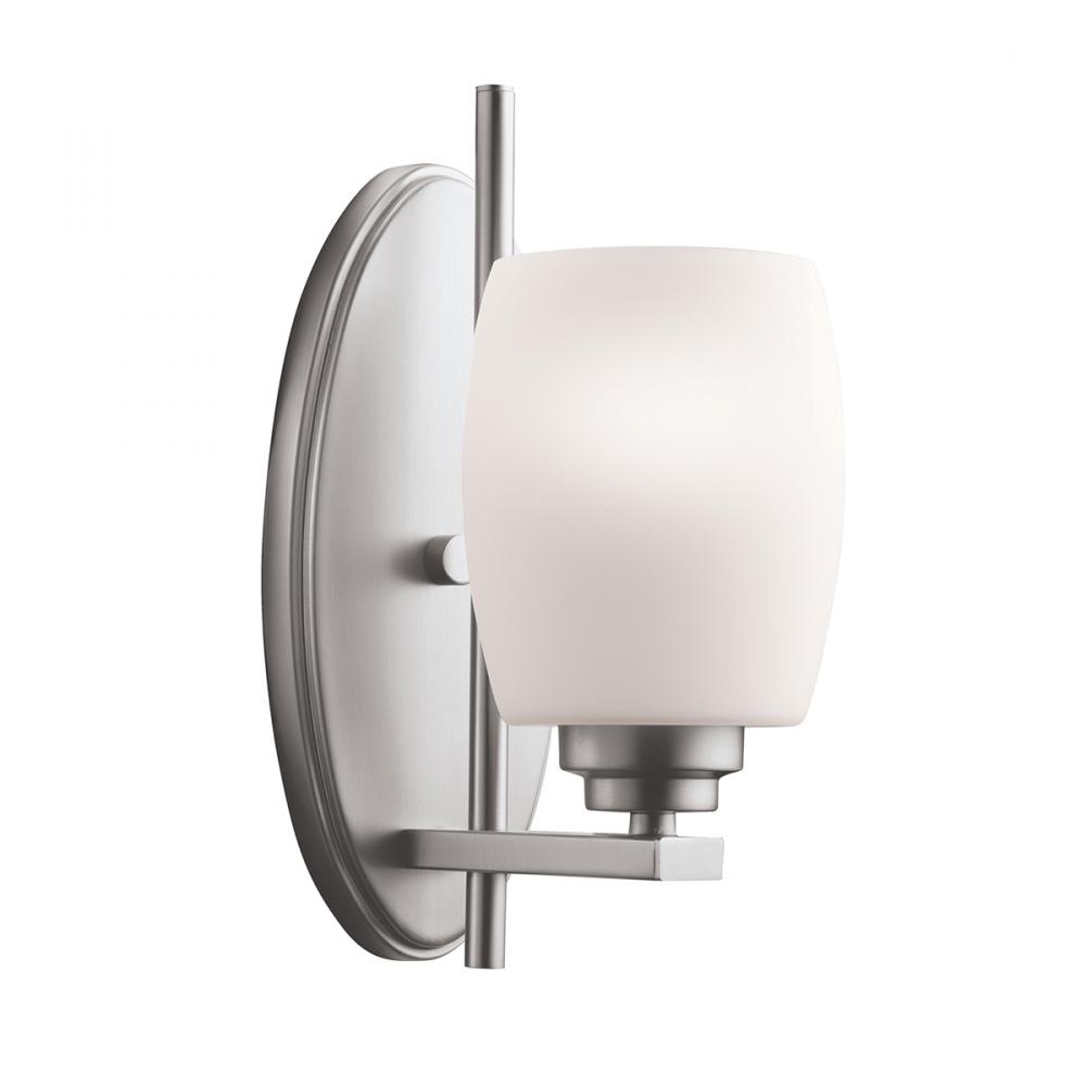 Eileen™ 1 Light Wall Sconce with LED Bulbs Brushed Nickel