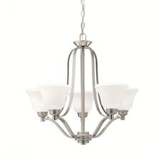 Kichler 1783NIL18 - Langford™ 5 Light Chandelier with LED Bulbs Brushed Nickel