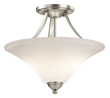 Kichler 43512NI - Keiran™ 2 Light Semi Flush Brushed Nickel