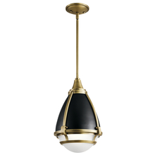 Kichler 44098NBR - Ayra 1 Light Pendant Natural Brass