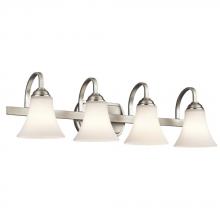 Kichler 45514NIL18 - Keiran™ 4 Light Vanity Light with LED Bulbs Brushed Nickel