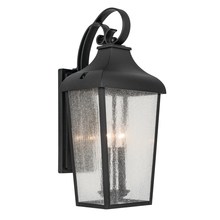 Kichler 49737BKT - Forestdale 21.5" 2-Light Outdoor Wall Light with Clear Water Glass in Textured Black