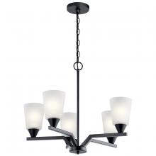 Kichler 52231BK - Skagos™ 5 Light Chandelier Black