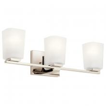 Kichler 55017PN - Roehm™ 3 Light Vanity Light Polished Nickel