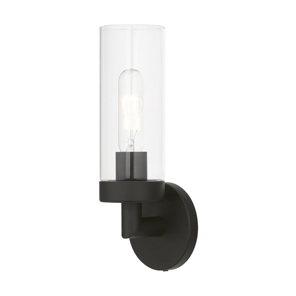 1 Light Black ADA Single Sconce