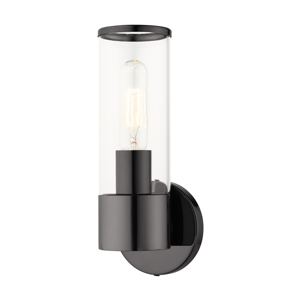 1 Lt Black Chrome ADA Single Sconce