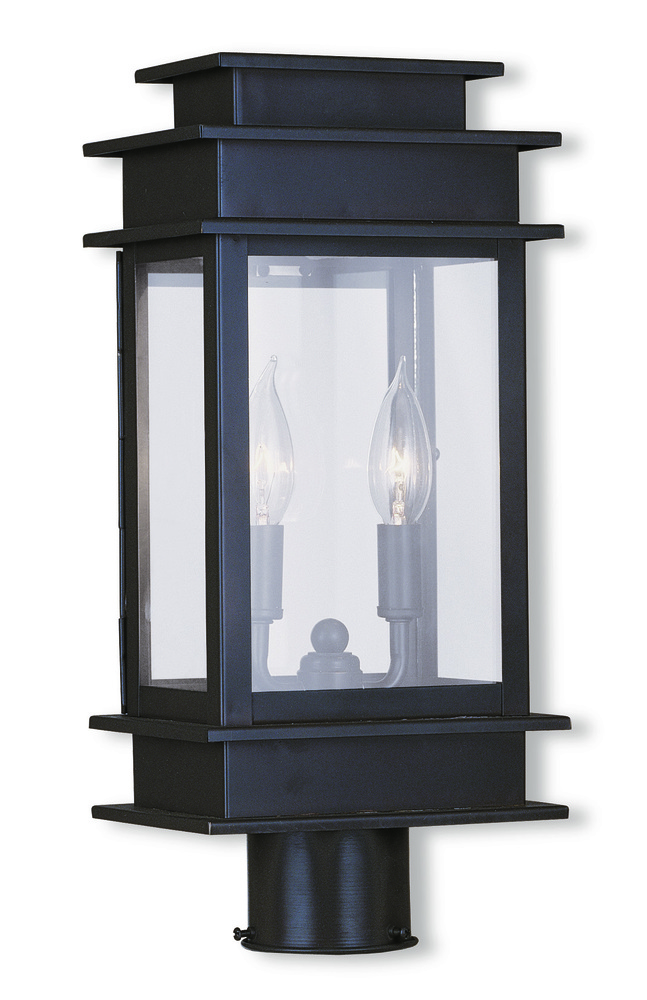 2 Light Bronze Outdoor Post Lantern