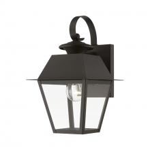 Livex Lighting 27212-07 - 1 Light Bronze with Antique Brass Finish Cluster Outdoor Small Wall Lantern