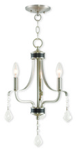 Livex Lighting 40783-91 - 3 Light Brushed Nickel Mini Chandelier