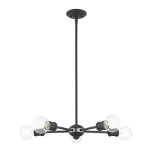 Livex Lighting 46135-76 - 5 Lt Scandinavian Gray Chandelier