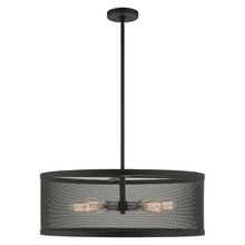 Livex Lighting 46215-04 - 5 Lt Black Chandelier