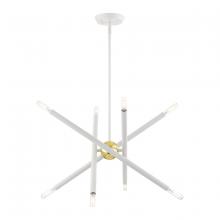 Livex Lighting 46774-03 - 8 Lt White Chandelier