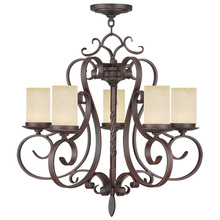 Livex Lighting 5485-58 - 5 Light Imperial Bronze Chandelier