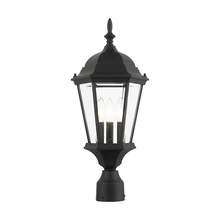 Livex Lighting 7563-14 - 3 Lt Textured Black Outdoor Post Top Lantern
