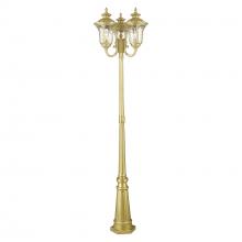 Livex Lighting 7866-33 - 3 Light Soft Gold Post Light