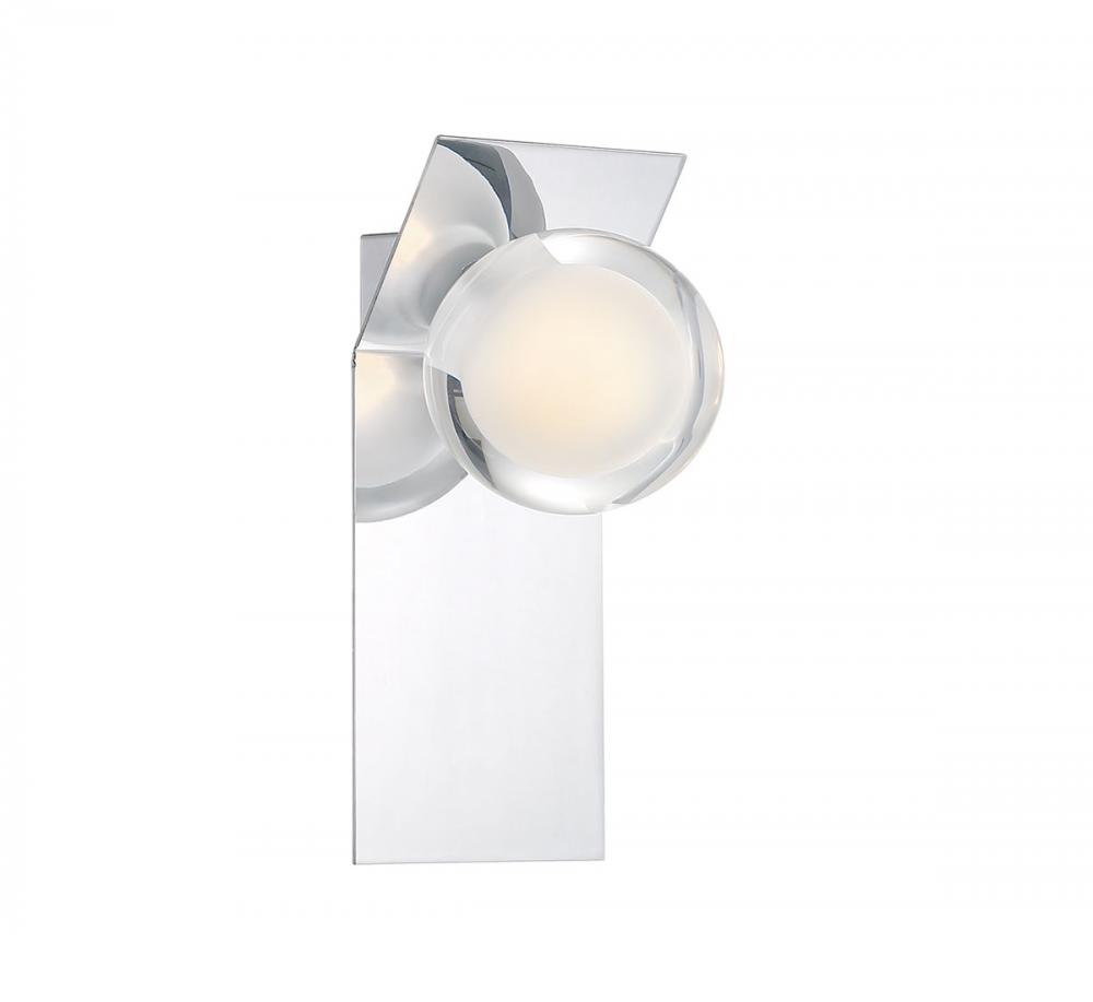 Vinci, 1 Light LED Wall Mount, Chrome