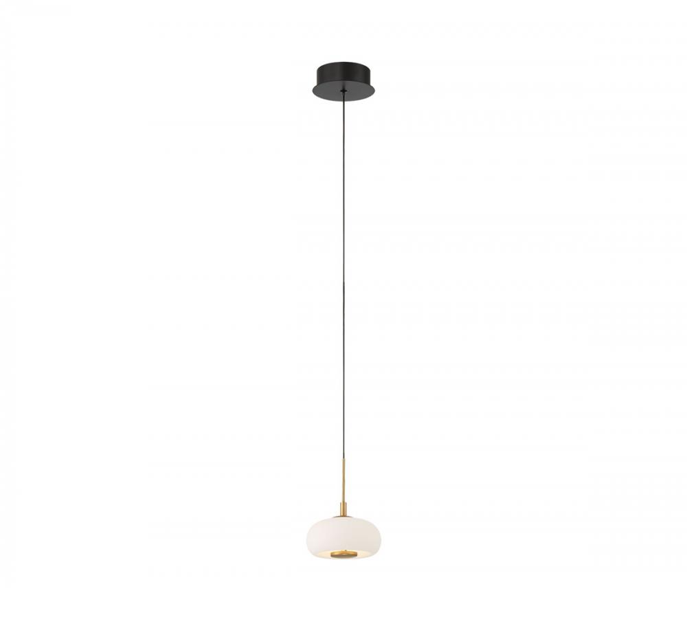 Adelfia, 1 Light LED Pendant, Matte Black