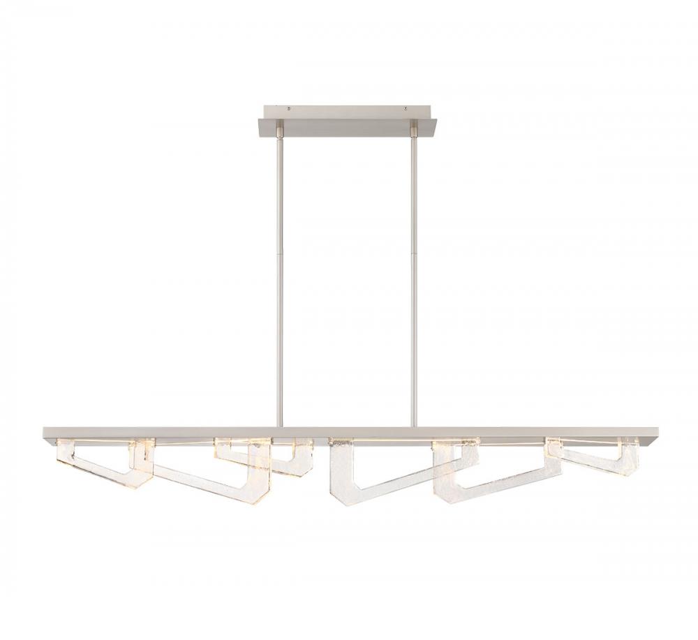 Arezzo, Linear LED Chandelier, 
Painted Brushed Champagne