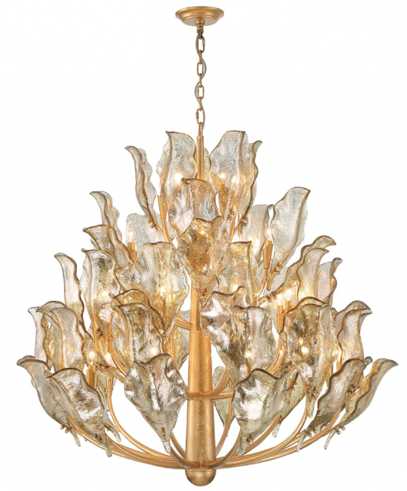 Brindisi, 32 Light Chandelier, Gold