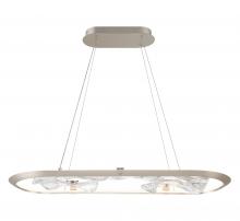 Lib & Co. US 10177-031 - Nettuno, Small Oval LED Chandelier, Metallic Brushed Champagne