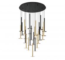 Lib & Co. US 12105-023 - Piatto, 25 Light Round LED Chandelier, Mixed