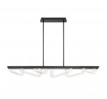 Lib & Co. US 12179-040 - Arezzo, Linear LED Chandelier, 
Painted Brushed Grey