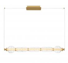 Lib & Co. US 12188-030 - Milazzo, Medium Linear Chandelier,Antique Brass