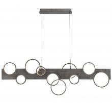 Lib & Co. US 12195-042 - Torino, 10 Light Linear LED Chandelier, Brushed Vintage Grey