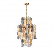 Lib & Co. US 12200-022 - Veneto, 8 Light Chandelier,Aged Brass