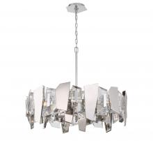 Lib & Co. US 12215-01 - Castellana , 8 Light Chandelier , Chrome , Clear Crystal