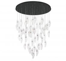 Lib & Co. US 12219-017-02 - Sorrento, 45 Light LED Grand Chandelier, Clear, Black Canopy