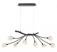 Lib & Co. US 12233-043 - Modena, 8 Light Oval LED Chandelier, 
Black with Gold Accent