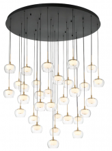 Lib & Co. US 10215-02 - Manarola, 31 Light LED Grand Chandelier, Matte Black