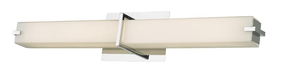 26&#34; Vertical or Horizontal Mount Square Glass Vanity-Wall Fixture with High Output Dimmable LED