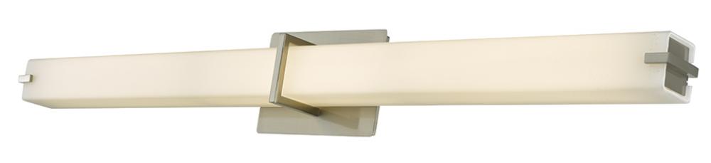 38&#34; Vertical or Horizontal Mount Square Glass Vanity-Wall Fixture with High Output Dimmable LED